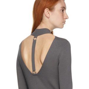 Helmut Lang, NWOT, Exclusive Grey Ring Dress, Size Small